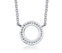 Circle Silver Necklace SPE-3307